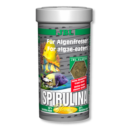 JBL Spirulina Основной корм премиум-класса для водорослеедов, хлопья – интернет-магазин Ле’Муррр